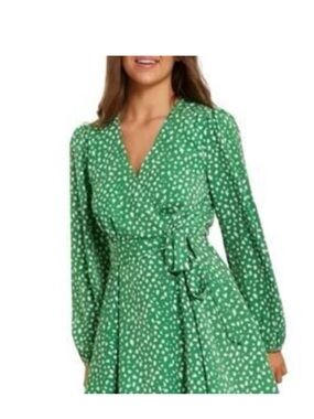 JAPNA MINI POLKADOT DRESS WITH TIE